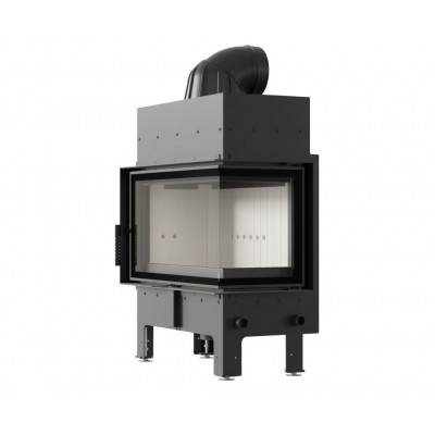 Cast Iron Wood Burning Fireplace Kratki Floki M, Right, 10kW - Kratki