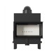 Cast Iron Wood Burning Fireplace Kratki Floki M, Right, 10kW | Cast Iron Fireplaces | Wood Burning Fireplaces |