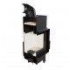Cast Iron Wood Burning Fireplace Kratki Floki M, Right, 10kW | Cast Iron Fireplaces | Wood Burning Fireplaces |