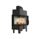 Cast Iron Wood Burning Fireplace Kratki Floki M, Left, 10kW | Cast Iron Fireplaces | Wood Burning Fireplaces |