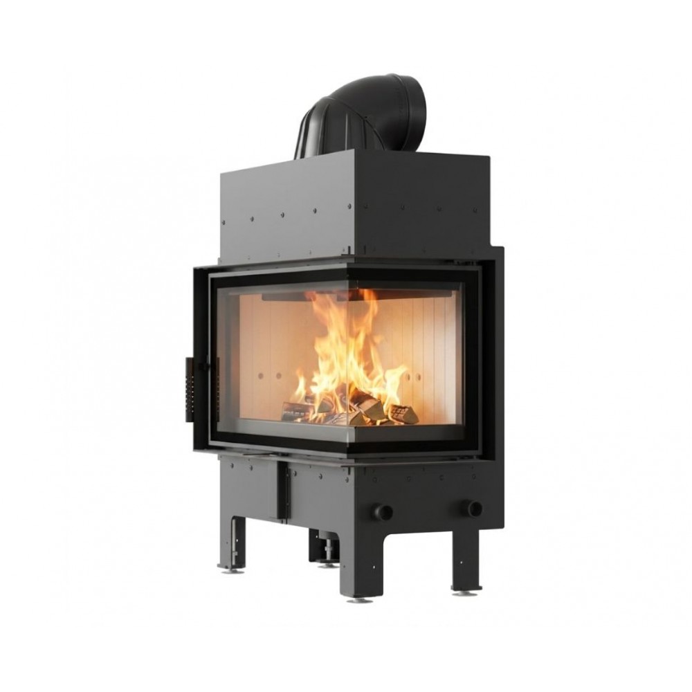 Cast Iron Wood Burning Fireplace Kratki Floki M, Right, 10kW