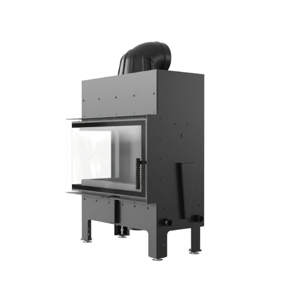 Cast Iron Wood Burning Fireplace Kratki Floki M, Left, 10kW | Cast Iron Fireplaces | Wood Burning Fireplaces |