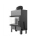 Cast Iron Wood Burning Fireplace Kratki Floki M, Left, 10kW | Cast Iron Fireplaces | Wood Burning Fireplaces |