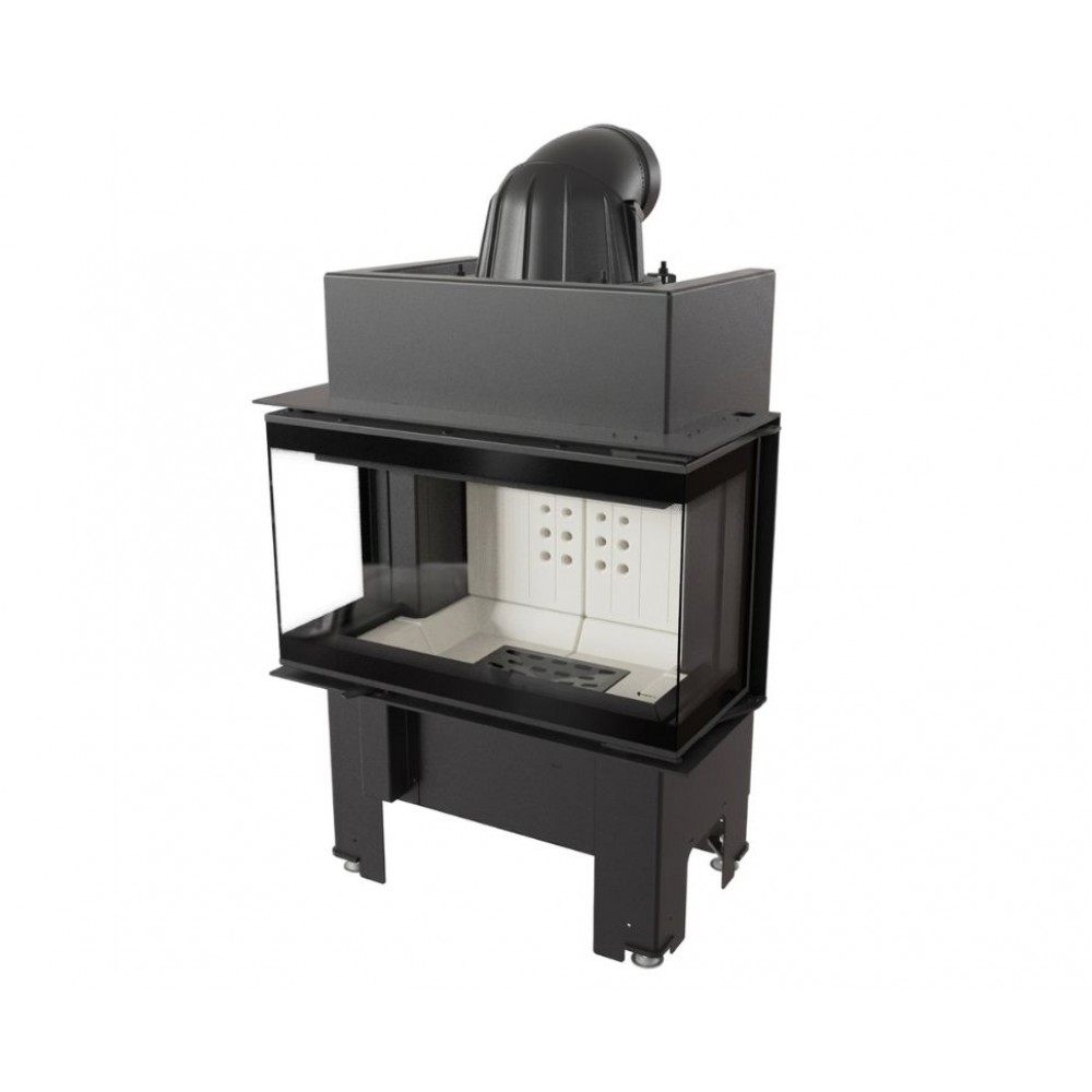 Cast Iron Wood Burning Fireplace Kratki NBC, 7kW | Modern Fireplaces | Wood Burning Fireplaces |