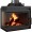 Cast Iron Wood Burning Fireplace Kratki Simple, Left, 8kW
