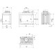 Cast Iron Wood Burning Fireplace Kratki Simple, Right, 8kW | Wood Burning Fireplace Inserts | Wood Burning Fireplaces |