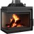 Cast Iron Wood Burning Fireplace Kratki Simple, Left, 8kW