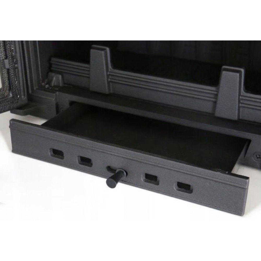 Cast Iron Wood Burning Fireplace Kratki Simple, Right, 8kW | Wood Burning Fireplace Inserts | Wood Burning Fireplaces |