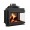 Cast Iron Wood Burning Fireplace Kratki Simple, Right, 8kW