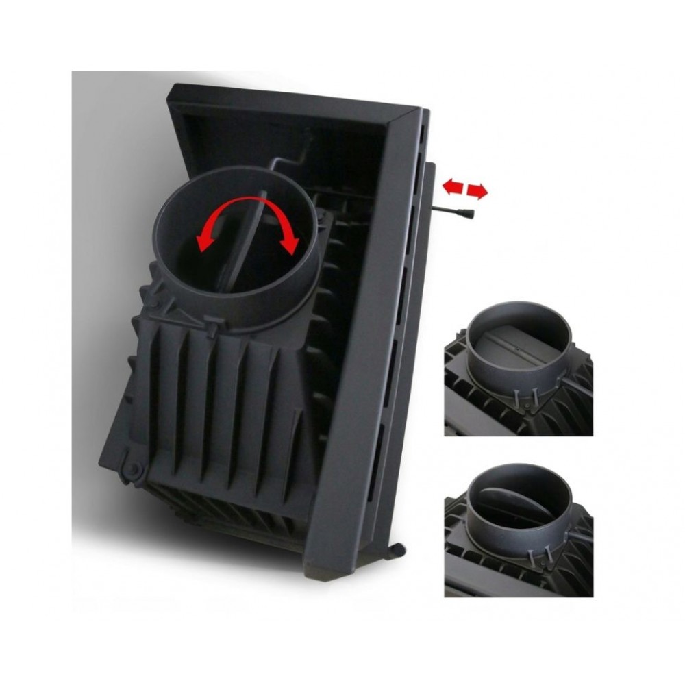Cast Iron Wood Burning Fireplace Kratki Simple L, Right, 15kW | Cast Iron Fireplaces | Wood Burning Fireplaces |