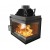 Cast Iron Wood Burning Fireplace Kratki Simple L, Right, 15kW