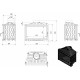 Cast Iron Wood Burning Fireplace Kratki Wiktor, 14kW | Cast Iron Fireplaces | Wood Burning Fireplaces |