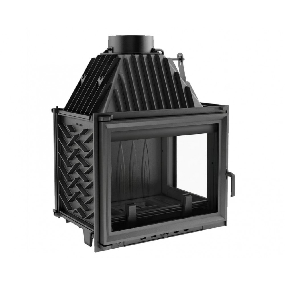 Cast Iron Wood Burning Fireplace Kratki Zuzia, Right, 15kW | Cast Iron Fireplaces | Wood Burning Fireplaces |