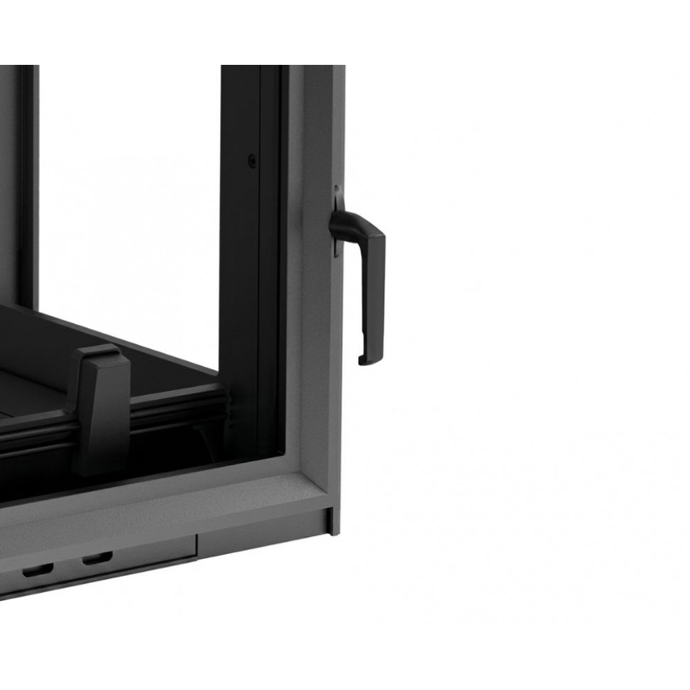 Cast Iron Wood Burning Fireplace Kratki Zuzia, Right, 15kW | Cast Iron Fireplaces | Wood Burning Fireplaces |