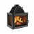 Cast Iron Wood Burning Fireplace Kratki Zuzia, Left, 15kW