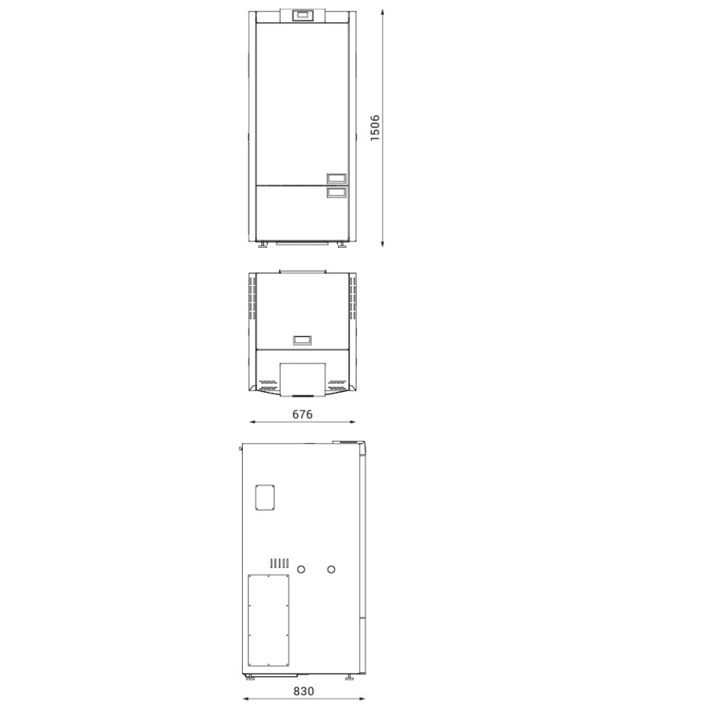 Pellet boiler / Pellet furnace Alfa Plam Commo Compact 32, 32kW | Pellet Boilers / Pellet Furnaces |  |