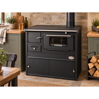 Wood cooker stove Zvezda Classic SP, 6.1kW - Wood Burning Stoves