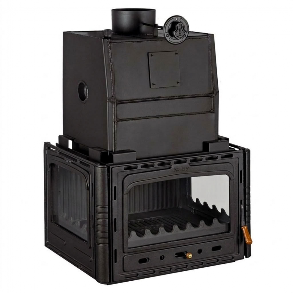 Wood Burning Fireplace with Back Boiler Prity 3C W28, 28.2kw | Back Boiler Fireplaces | Wood Burning Fireplaces |