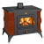 Wood Burning Stove Prity K1 RK Brown, 9 kW