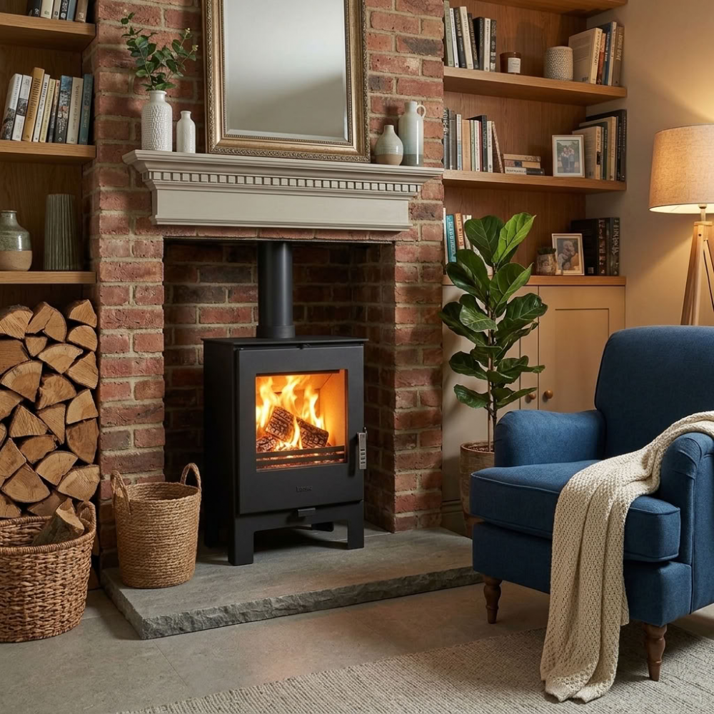 Wood burning stove Verso Rheia L, 5 kW | Wood Burning Stoves | Stoves |