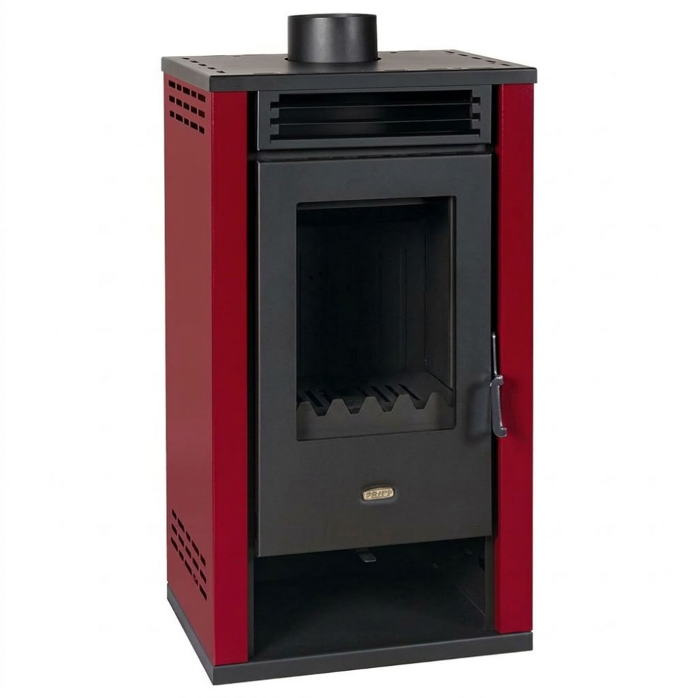 Wood burning stove Prity K2 GT Red, 8.1 kW | Wood Burning Stoves | Stoves |