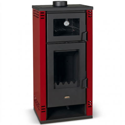 Wood Burning Stove with Oven Prity K2 GT F Red, 8.1 kW - Product Comparison