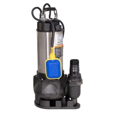 Drainage pump Electromash WQ 1500 Professional with external float and stainless steel housing, power 1.5 kW, flow 42,000 l/h, head 17 m, outlet 2″ - Electromash