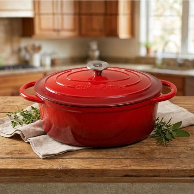 Enameled cast iron pot La Nordica, Oval, Ф29 - Cast iron pot