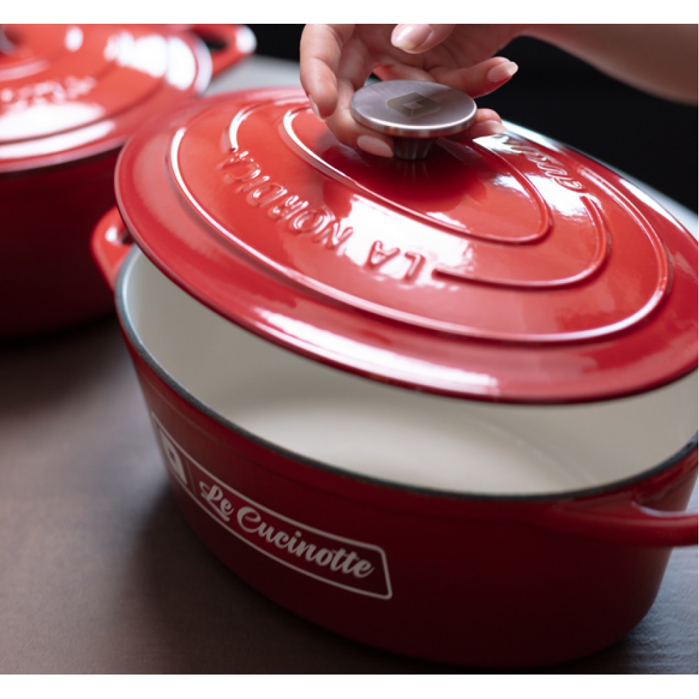 Enameled cast iron pot La Nordica, Oval, Ф29 | Cast iron pot |  |