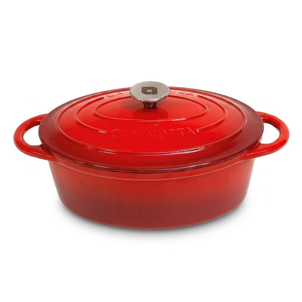 Enameled cast iron pot La Nordica, Oval, Ф33 | Cast iron pot |  |