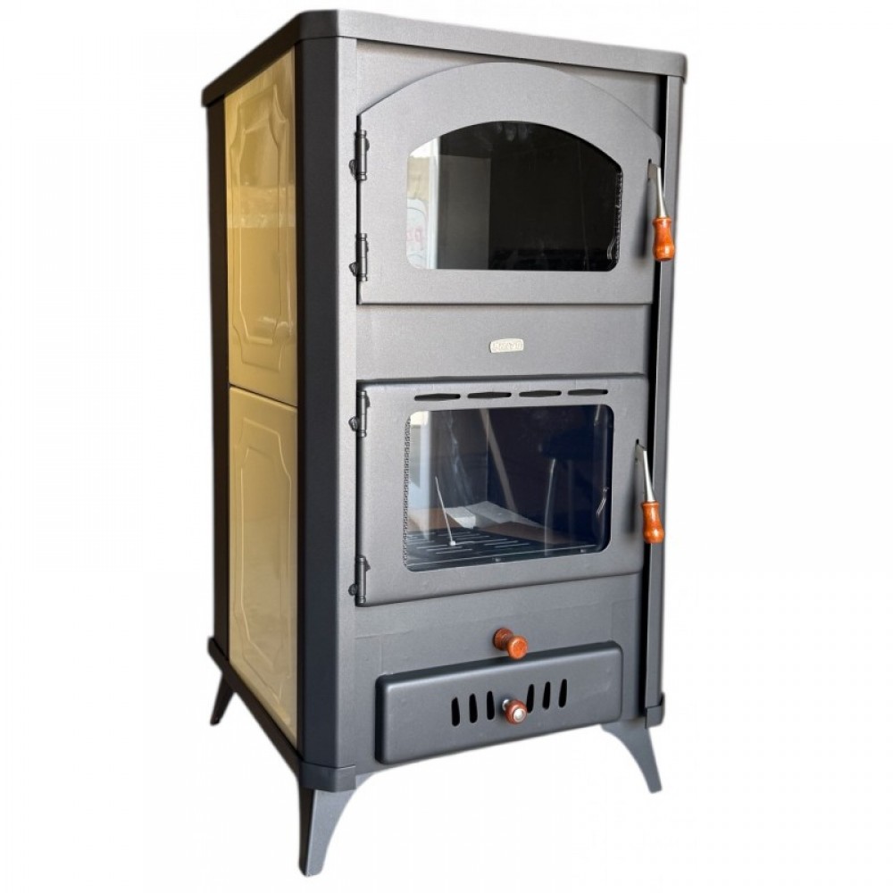 Wood Burning Stove With Back Boiler and Oven Prity FG W18 R, 18kW | Wood Stoves With Back Boiler | Wood Burning Stoves |