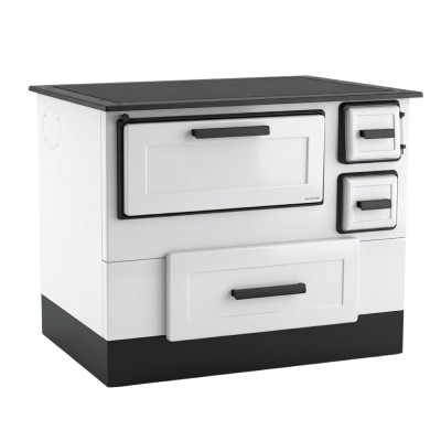 Wood cooker stove Alfa Plam Alfa 55 Termo White Left, 5kW - Alfa-Plam