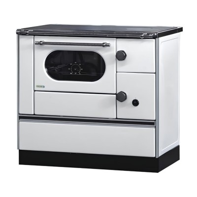 Wood cooker stove Alfa Plam Alfa 90 H Favorit White Left, 6.4kW - Alfa-Plam