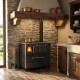 Wood cooker stove Alfa Plam Donna 90 Anthracite, 5kW | Wood Cooker Stoves |  |