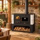 Wood cooker stove Prity 1P34-K Dantela Right, 10.1kW | Wood Burning Stoves With Oven | Wood Burning Stoves |