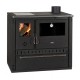 Wood Cooker Stove Prity GT D with Ceramic Glass Hob and Steel Oven, Black, 10.9kW | Wood Cooker Stoves Prity | Prity |