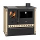 Wood Cooker Stove Prity GT D with Ceramic Glass Hob and Steel Oven, Ivory, 10.9kW | Wood Cooker Stoves Prity | Prity |