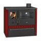 Wood Cooker Stove Prity GT D with Steel Hob and Stainless Steel Oven, Burgundy, 10.9kW | Wood Cooker Stoves Prity | Prity |