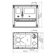 Wood Cooker Stove Prity GT D with Ceramic Glass Hob and Steel Oven, Black, 10.9kW | Wood Cooker Stoves Prity | Prity |