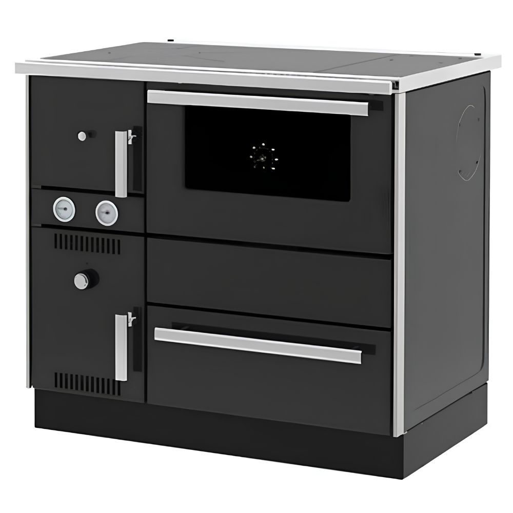Wood cooker stove with back boiler Alfa Plam Alfa Term 20 Anthracite, 23kW | Wood Cooker Stoves |  |