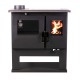 Wood cooker stove Verso CS Ceramic Left with ceramic hob, 7.7kW | Wood Burning Stoves With Oven | Wood Burning Stoves |
