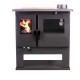 Wood cooker stove Verso CS Inox Right with stainless steel oven, 7.7kW | Wood Burning Stoves With Oven | Wood Burning Stoves |