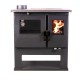 Wood cooker stove Verso CS, Left, 7.7kW | Wood Burning Stoves With Oven | Wood Burning Stoves |