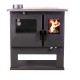 Wood cooker stove Verso CS Inox with stainless steel oven, Left, 7.7kW | Wood Burning Stoves With Oven | Wood Burning Stoves |