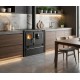Wood cooker stove Verso CS Plus with steel oven and steel top, Black, Right, 7.7kW | Wood Burning Stoves With Oven | Wood Burning Stoves |