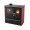Wood cooker stove Verso CS Plus with stainless steel oven and steel top, Red, Left, 7.7kW