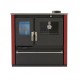 Wood cooker stove Verso CS Plus with stainless steel oven and steel top, Red, Right, 7.7kW | Wood Burning Stoves With Oven | Wood Burning Stoves |