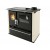 Wood cooker stove Verso CS Plus with stainless steel oven and ceramic top, Ivory, Right, 7.7kW Wood cooker stove Verso CS Plus with stainless steel oven and ceramic top, Ivory, Right, 7.7kW