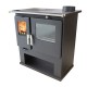 Wood cooker stove Verso CS Inox Right with stainless steel oven, 7.7kW | Wood Burning Stoves With Oven | Wood Burning Stoves |