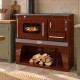 Wood cooker stove Zvezda Classic E CHP Brown, 6.1kW | Wood Burning Stoves With Oven | Wood Burning Stoves |